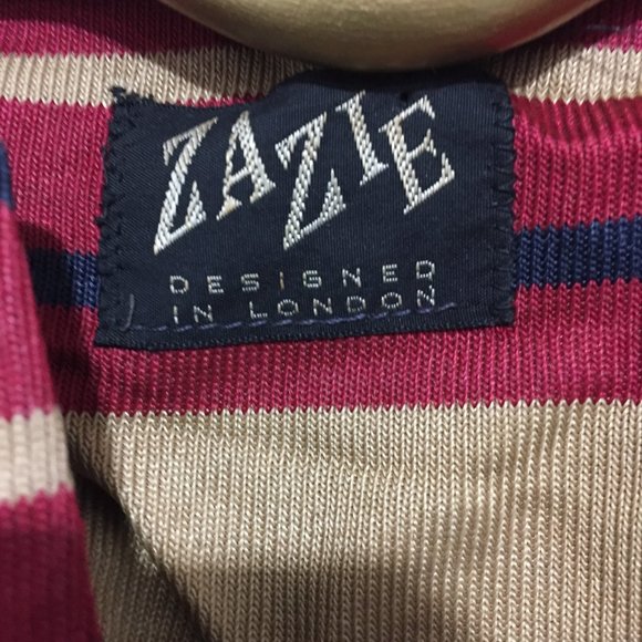 VINTAGE ZAZIE V-NECK STRIPE DRESSES SIZE S - Picture 11 of 11